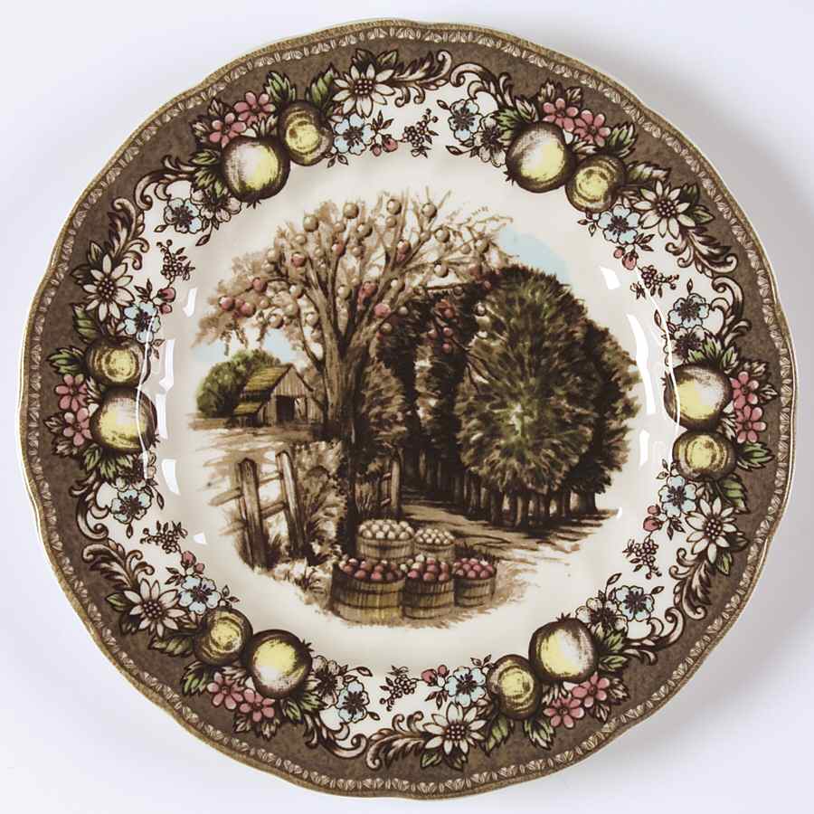 The Friendly Village ("England 1883" Backstamp) Luncheon Plate by Johnson Brothers-1