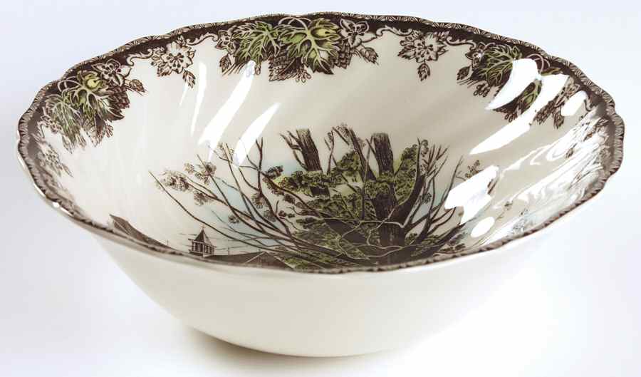 The Friendly Village ("England 1883" Backstamp) 8" Round Vegetable Bowl by Johnson Brothers-1