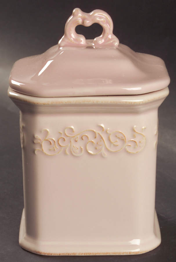 Vintage Pink Small Canister & Lid by JCPenney-1