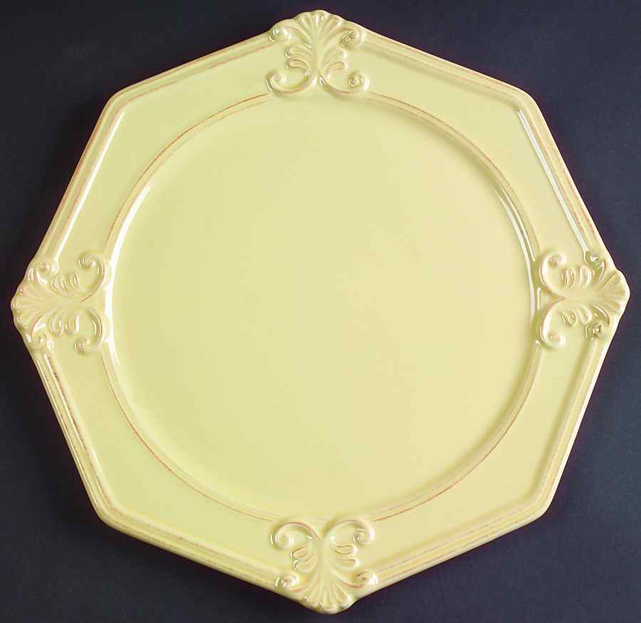 Vintage Yellow (Butter) Dinner Plate by JCPenney-1