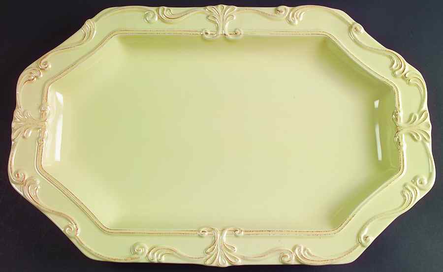 Vintage Yellow (Butter) 18" Octagonal Serving Platter by JCPenney-1