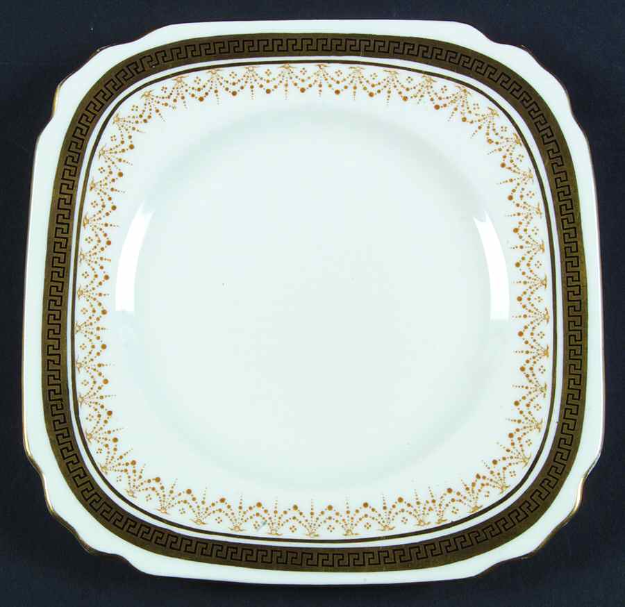 E2272 Square Bread & Butter Plate by George Jones & Sons-1