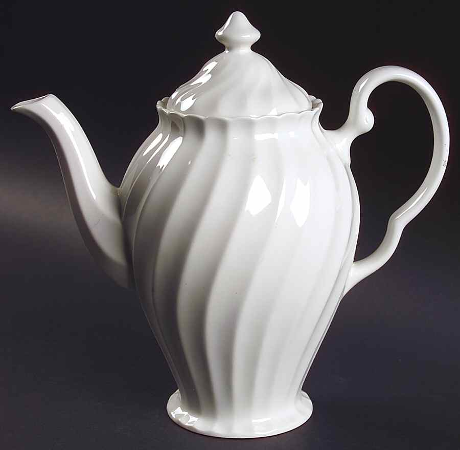 Regency (England 1883 Stamp, Made in China) Coffee Pot & Lid by Johnson Brothers-1