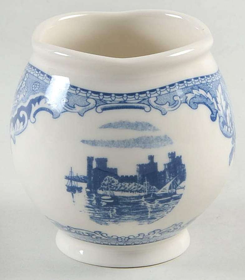 Old Britain Castles Blue (England 1883 Stamp) Votive Candleholder by Johnson Brothers-1