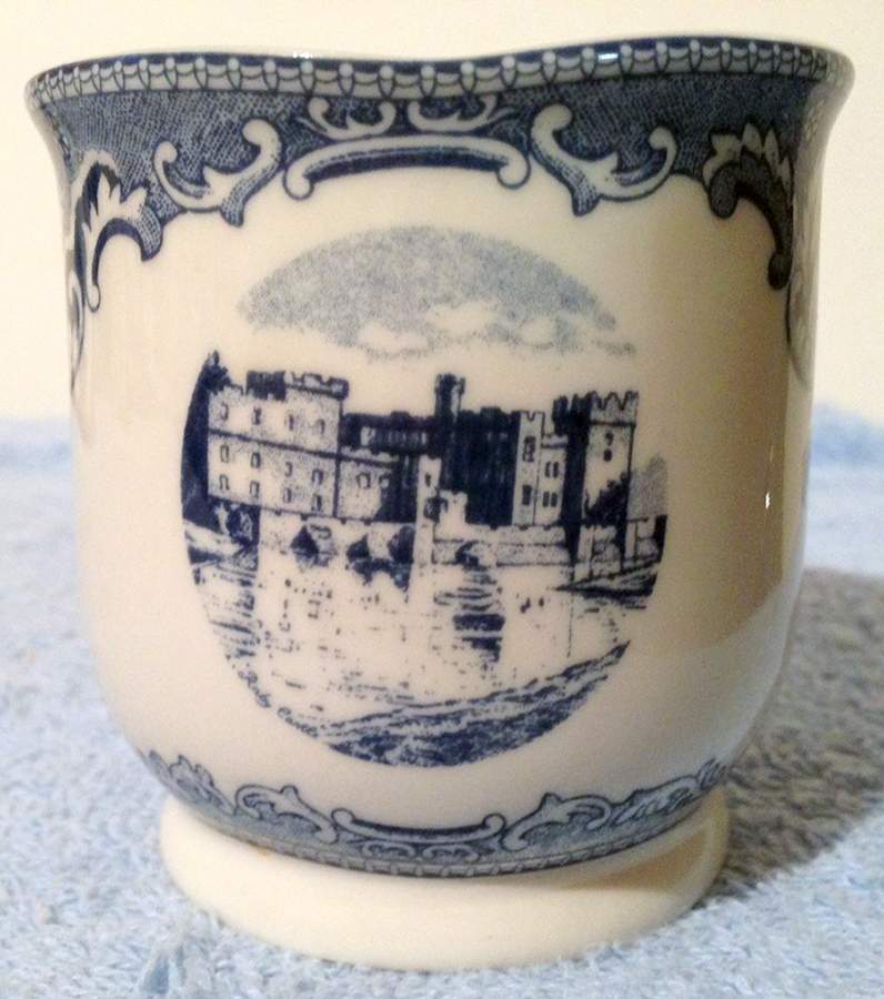 Old Britain Castles Blue (England 1883 Stamp) 2" Vase by Johnson Brothers-1