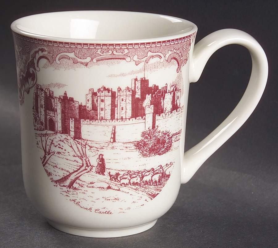 Old Britain Castles Pink (England 1883 Stamp) Mug by Johnson Brothers-1