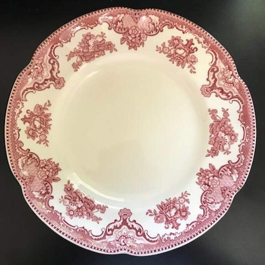 Old Britain Castles Pink (England 1883 Stamp) Accent Salad Plate by Johnson Brothers-1