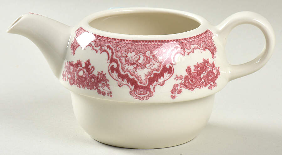 Old Britain Castles Pink (England 1883 Stamp) Individual Teapot with Cup Teapot No Lid by Johnson Brothers-1