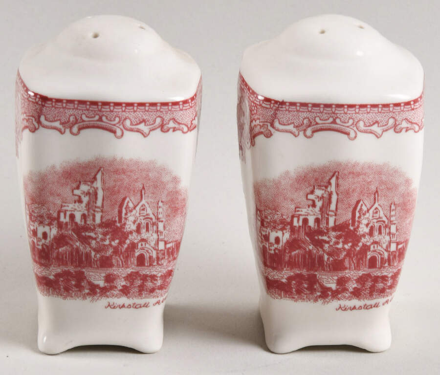 Old Britain Castles Pink (England 1883 Stamp) Shaker - Set of 2 by Johnson Brothers-1
