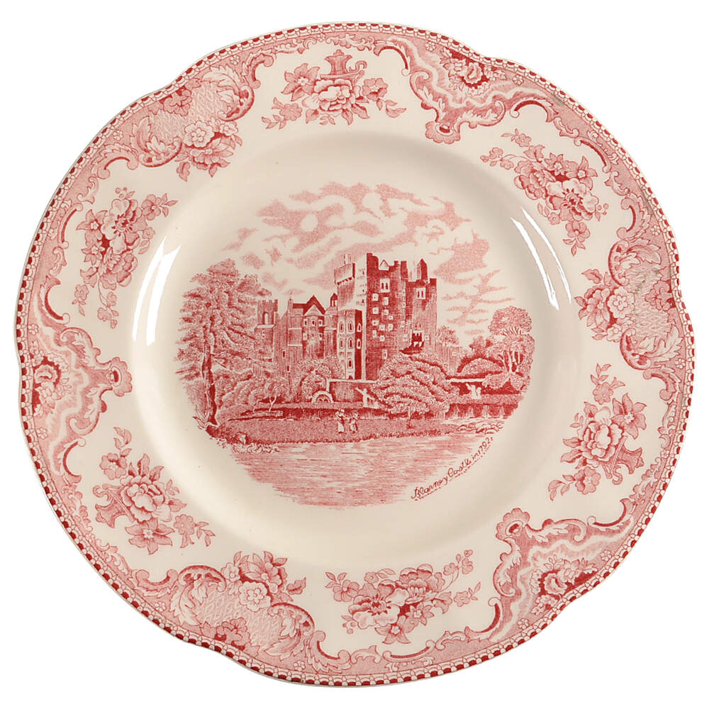 Old Britain Castles Pink (England 1883 Stamp) Dinner Plate by Johnson Brothers-1