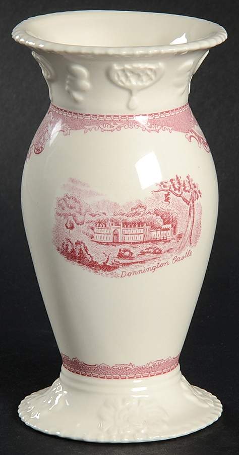 Old Britain Castles Pink (England 1883 Stamp) 4" Vase by Johnson Brothers-1