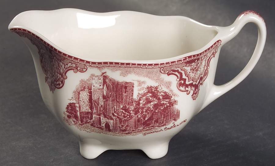 Old Britain Castles Pink (England 1883 Stamp) Creamer by Johnson Brothers-1