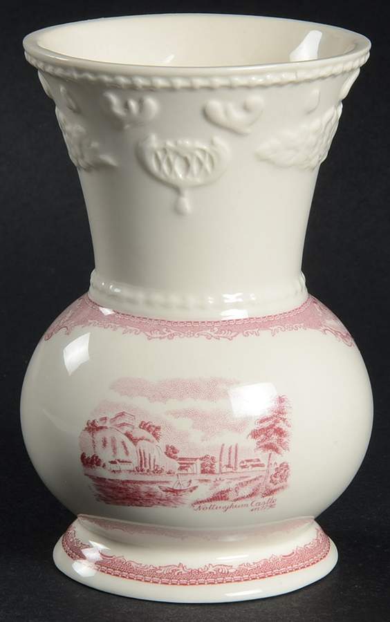 Old Britain Castles Pink (England 1883 Stamp) 4" Vase by Johnson Brothers-1