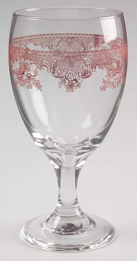 Old Britain Castles Pink (England 1883 Stamp) 16 Oz Glassware Iced Tea by Johnson Brothers-1