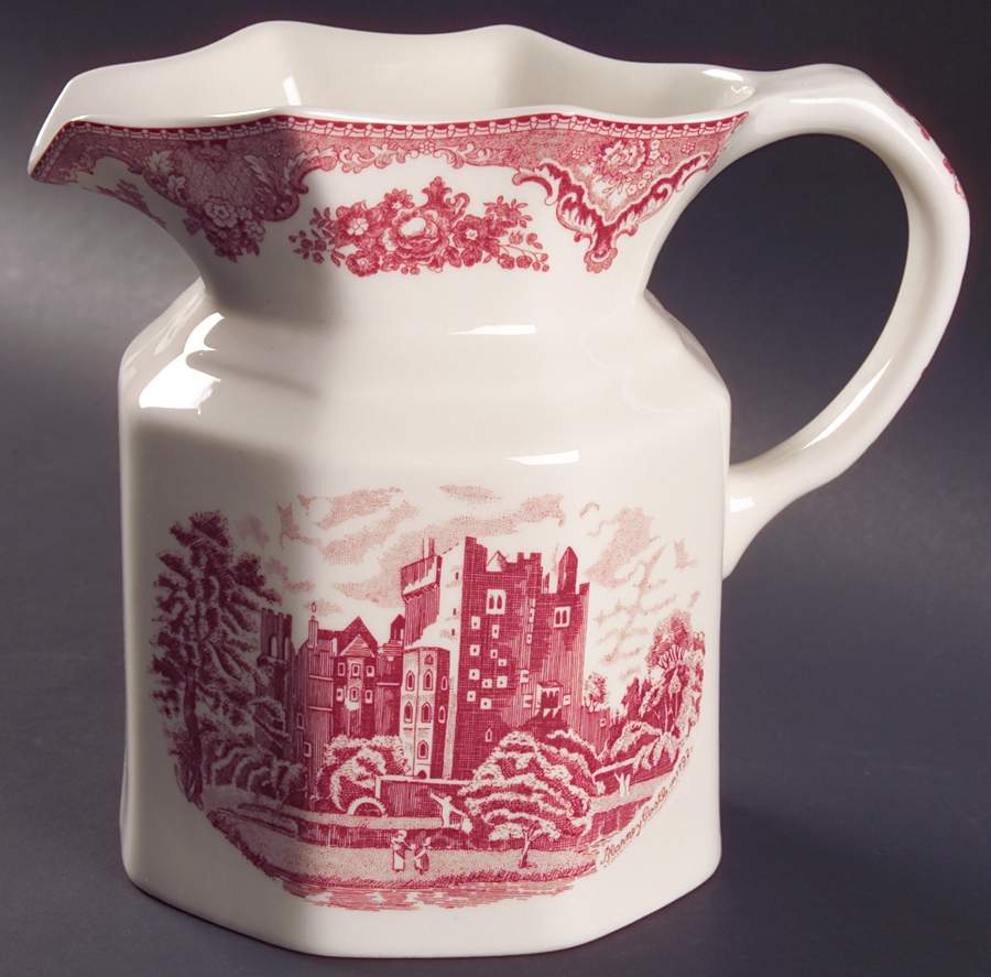 Old Britain Castles Pink (England 1883 Stamp) 64 Oz Pitcher by Johnson Brothers-1