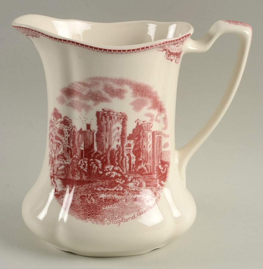Old Britain Castles Pink (England 1883 Stamp) 32 Oz Pitcher by Johnson Brothers-1