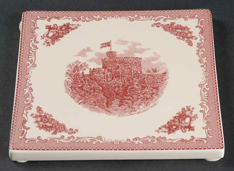 Old Britain Castles Pink (England 1883 Stamp) Trivet by Johnson Brothers-1