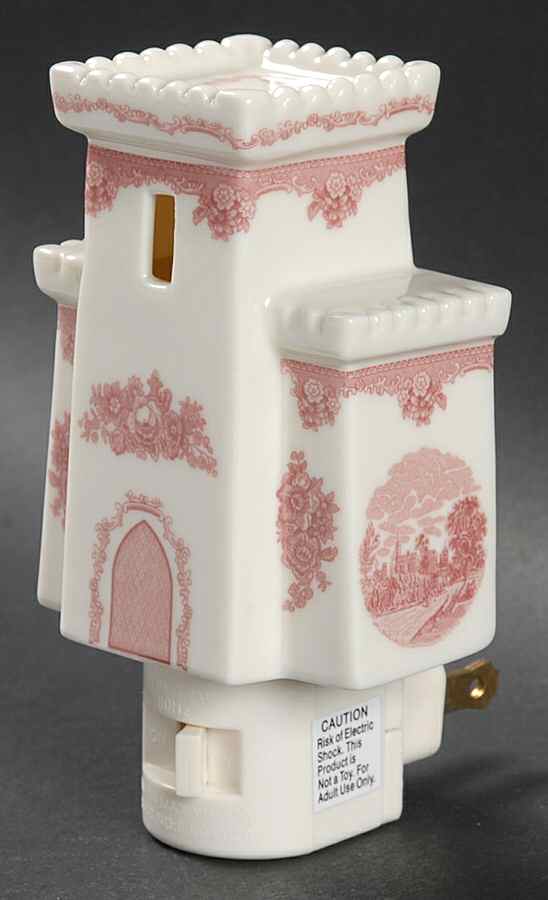 Old Britain Castles Pink (England 1883 Stamp) Night Light by Johnson Brothers-1