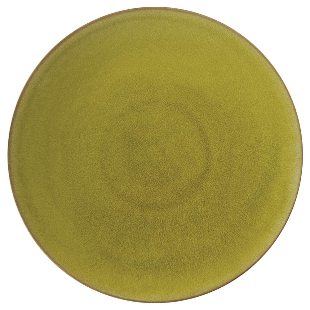 Tourron Tilleul (Avocado Green) 13" Chop Plate (Round Platter) by Jars-France-1