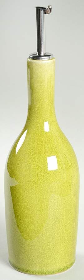 Tourron Tilleul (Avocado Green) Oil Cruet with Drizzle Spout by Jars-France-1