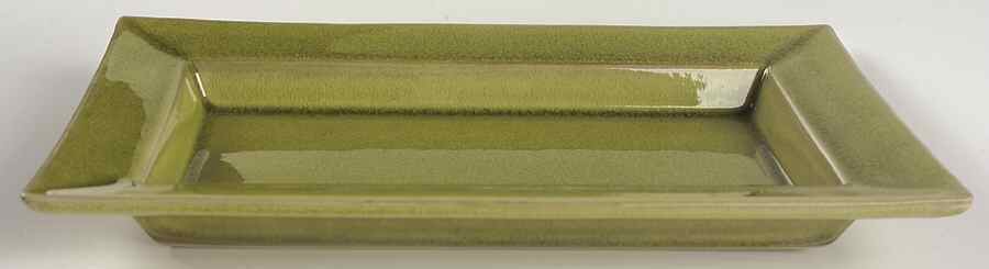 Tourron Tilleul (Avocado Green) 11" Rectangular Serving Platter by Jars-France-1