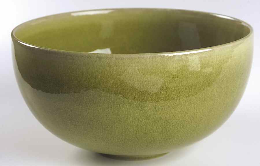 Tourron Tilleul (Avocado Green) 9" Round Vegetable Bowl by Jars-France-1