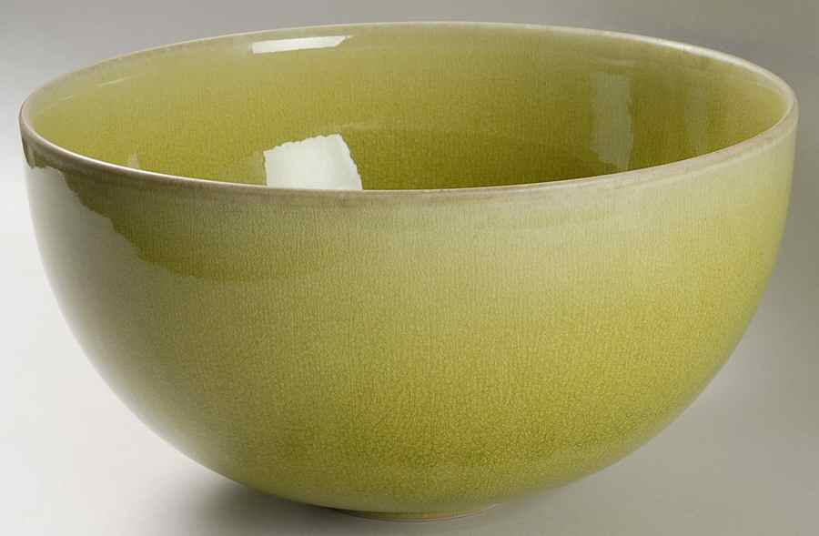Tourron Tilleul (Avocado Green) 10" Round Vegetable Bowl by Jars-France-1