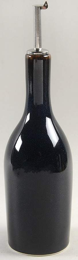 Tourron Indigo Oil Cruet with Drizzle Spout by Jars-France-1