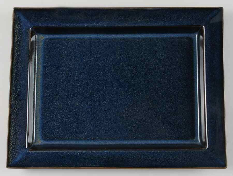 Tourron Indigo 14" Rectangular Serving Platter by Jars-France-1