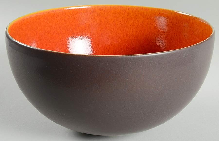Tourron Orange 10" Round Serving Bowl by Jars-France-1
