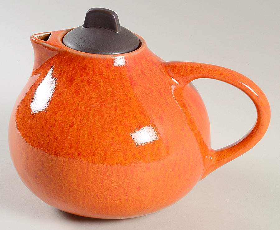 Tourron Orange Teapot & Lid by Jars-France-1