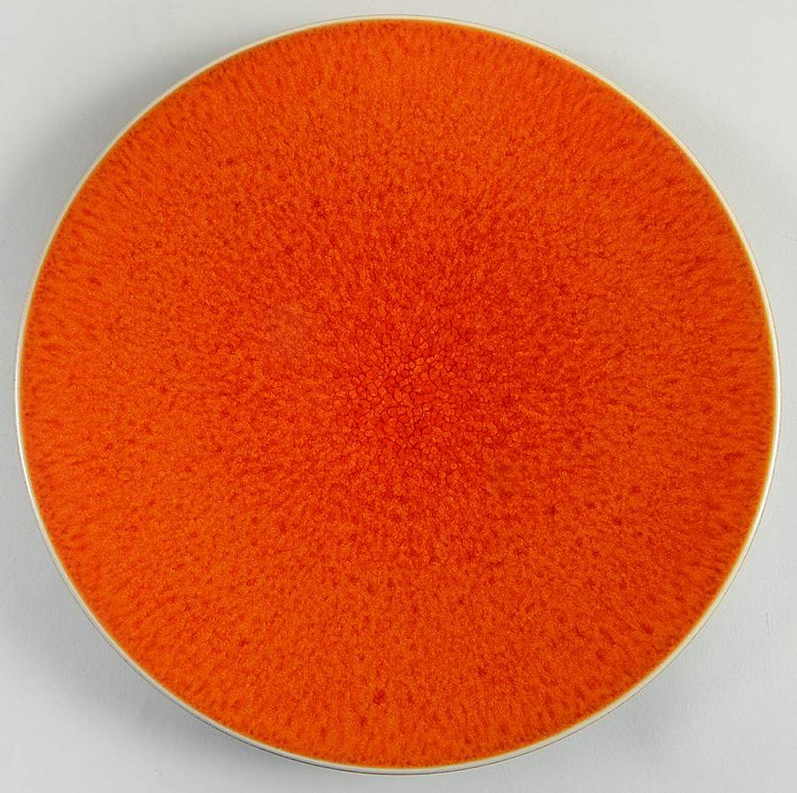Tourron Orange Service Plate (Charger) by Jars-France-1