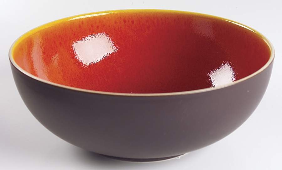 Tourron Orange 9" Pasta Serving Bowl by Jars-France-1