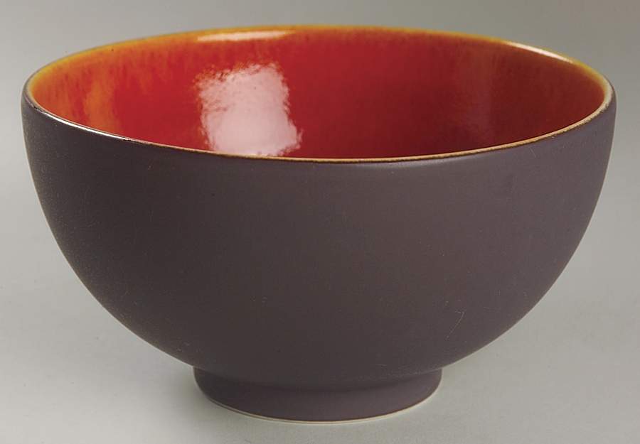 Tourron Orange Coupe Cereal Bowl by Jars-France-1