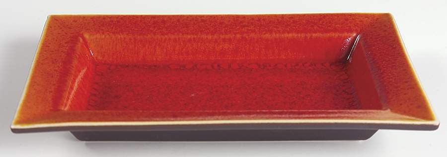 Tourron Orange 9" Rectangular Serving Platter by Jars-France-1