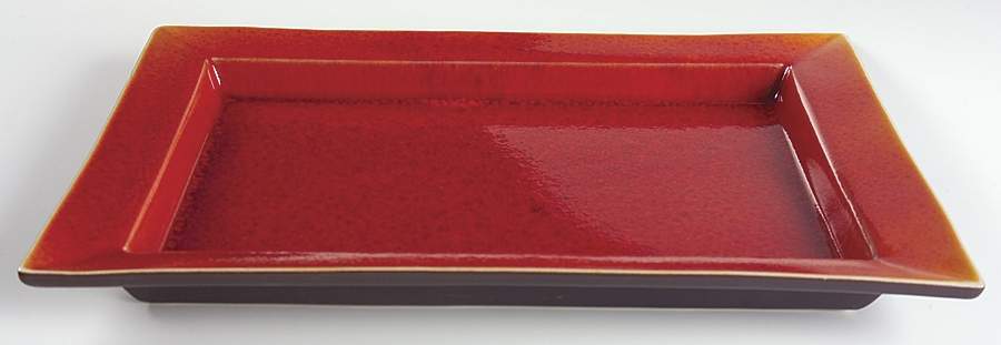 Tourron Orange 14" Rectangular Serving Platter by Jars-France-1