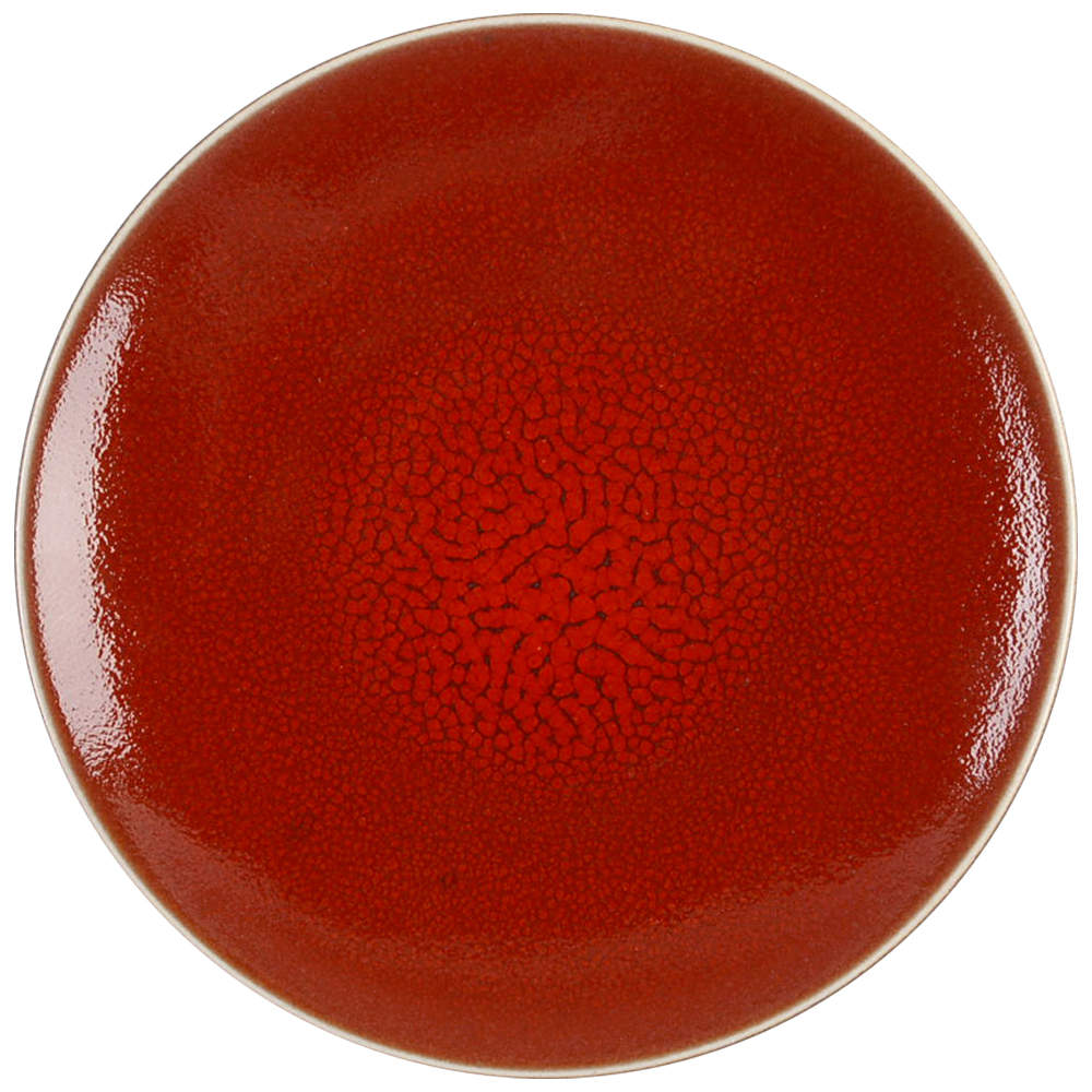 Tourron Cerise (Cherry, Dark Red) Salad/Dessert Plate by Jars-France-1