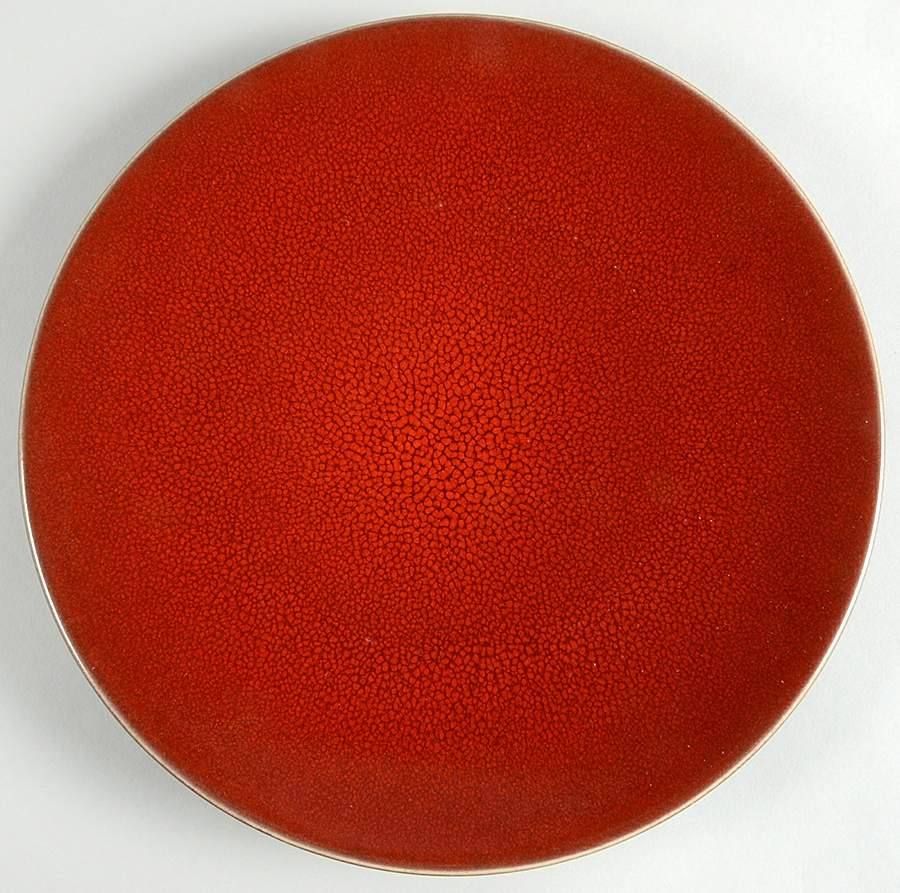 Tourron Cerise (Cherry, Dark Red) Service Plate (Charger) by Jars-France-1