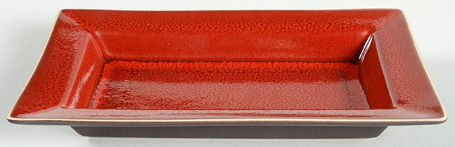 Tourron Cerise (Cherry, Dark Red) 9" Rectangular Serving Platter by Jars-France-1