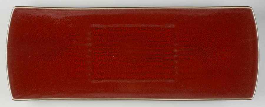 Tourron Cerise (Cherry, Dark Red) 20" Rectangular Serving Platter by Jars-France-1