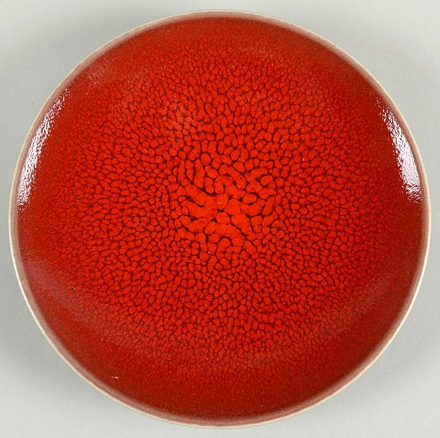 Tourron Cerise (Cherry, Dark Red) Canape Plate by Jars-France-1
