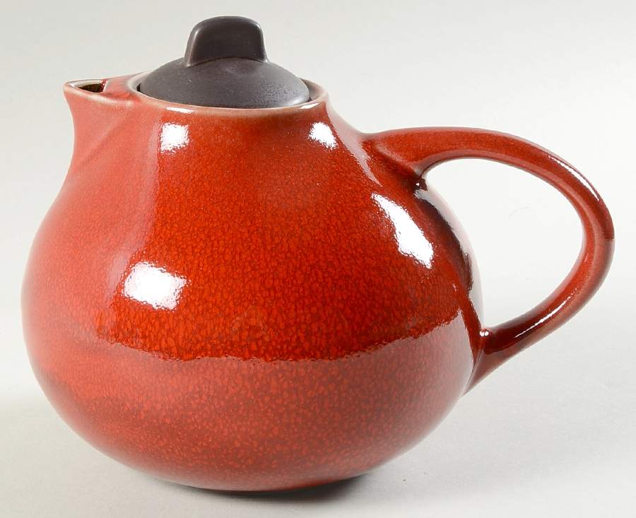 Tourron Cerise (Cherry, Dark Red) Teapot & Lid by Jars-France-1