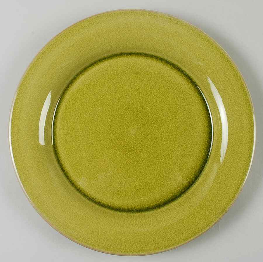 Tanga Tilleul Avocado Green Dinner Plate by Jars-France-1