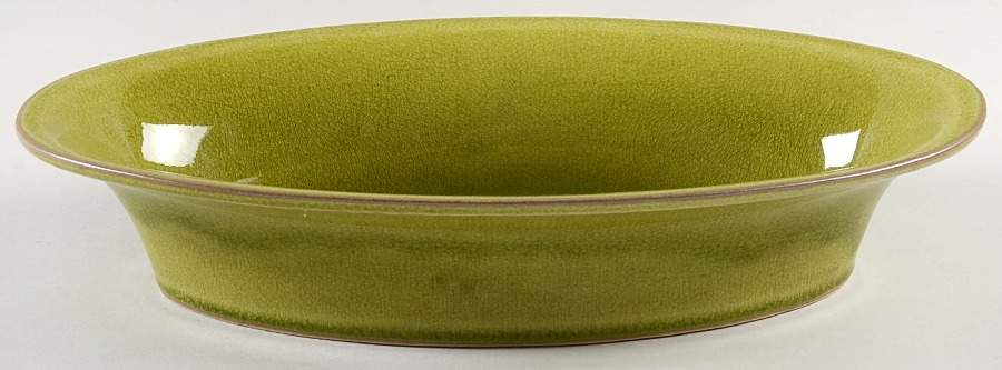 Tanga Tilleul Avocado Green 12" Oval Serving Platter by Jars-France-1
