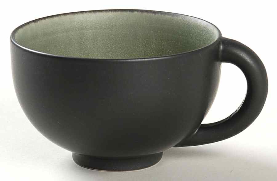 Samoa Vert (Green) Flat Demitasse Cup by Jars-France-1