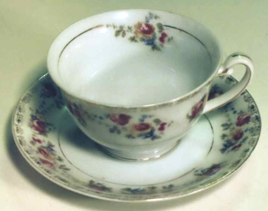 ESO39 Footed Cup & Saucer Set by ESCO (Japan)-1