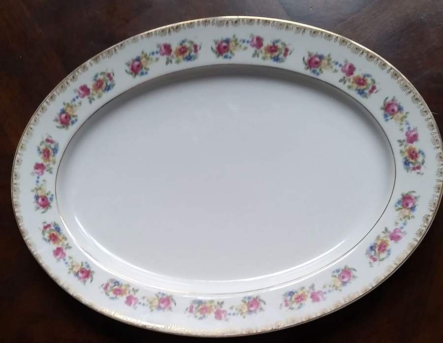 ESO39 16" Oval Serving Platter by ESCO (Japan)-1