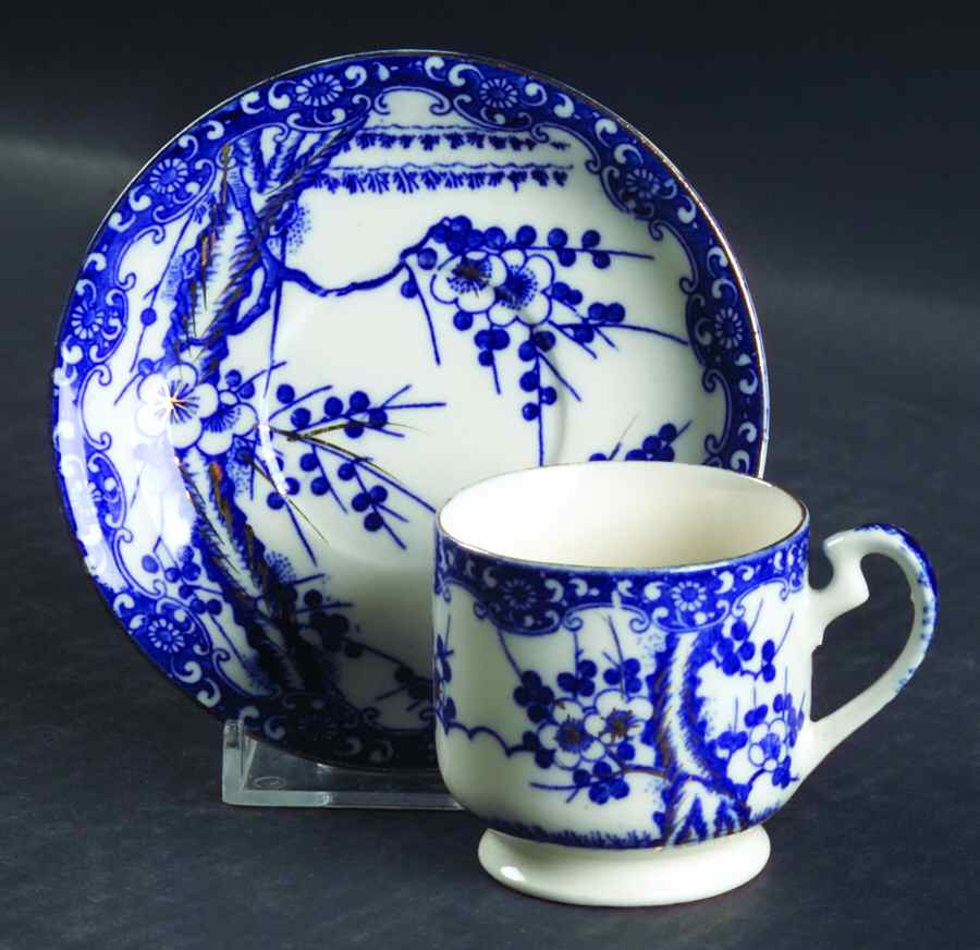 JAP130GA Footed Demitasse Cup & Saucer Set by Japan-1