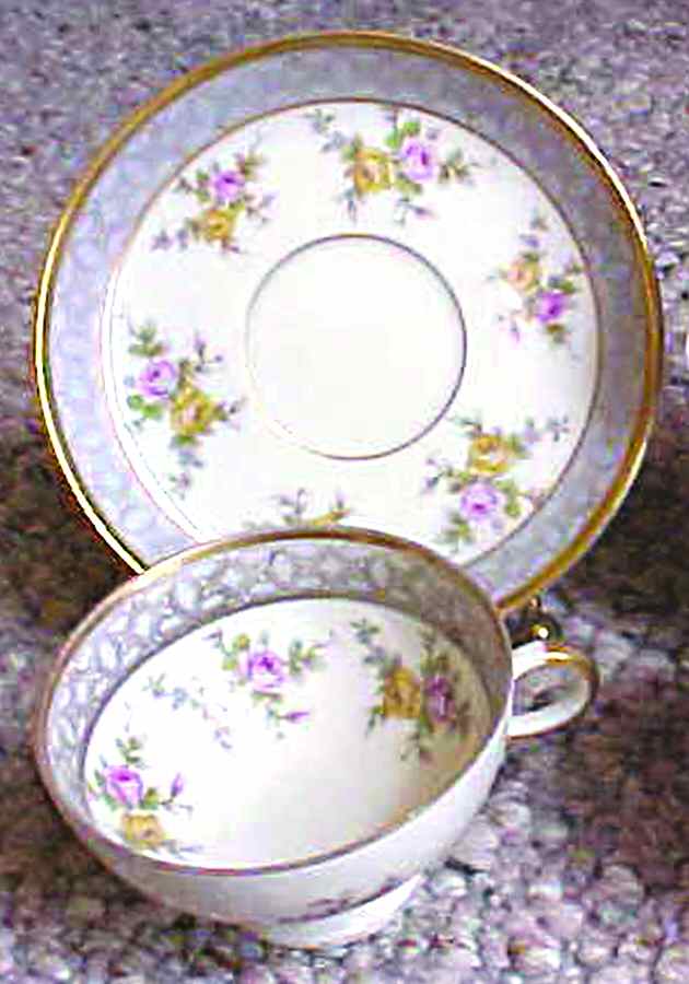 02077 Footed Cup & Saucer Set by Johann Haviland-1