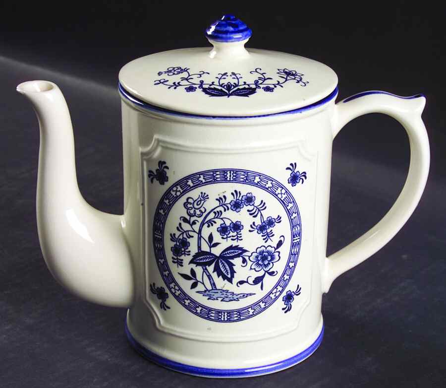 Heritage Blue Coffee Pot & Lid by Japan-1